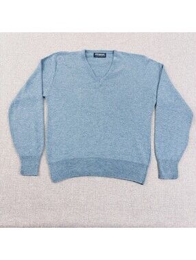 Vintage 90s Puritan Acrylic V-Neck Sweater Blue Fits Medium Soft Great Condition